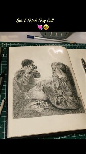 They call this love 💟#art #portraitfeed #artshorts #sketch #trendingshorts #love