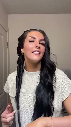 Heatless Curls with Tight Rope Braids! #ropebraid #braidstutorial #hair #hairstyles