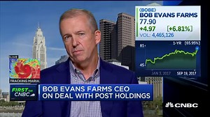 Bob Evans Farms CEO: Post was attracted to our refrigerated side-dish business