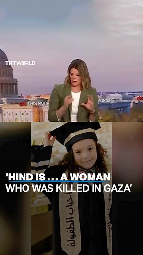 CNN presenter Kasie Hunt referred to 6-year-old Palestinian girl Hind Rajab, who was killed by Israel after she called emergency services begging to be rescued in January, as “a woman who was killed in Gaza” during a discussion on the renaming of Columbia University’s Hamilton Hall to “Hind’s Hall” by pro-Palestine student protesters. | TRT World
