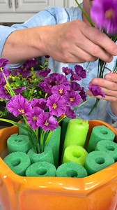 1.8M views · 31K reactions | Simple DIY tip for artificial flowers I use inexpensive pool noodles to display my artificial flowers in a planter for outdoors. A perfect spring and summer tip anyone can do. | The Gooch | Facebook