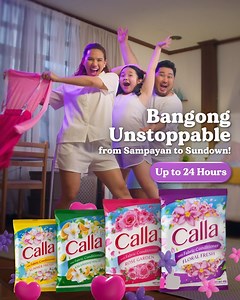 #BangongUnstoppable with Calla Powder Detergent! 🌸 May concentrated fragrance oils para mabango ang damit from laba, to suot, hanggang sa paghubad. | Calla Detergent