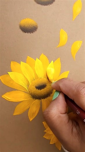 Painting Bright Sunflowers | Colors N Shades-The magical Rendering