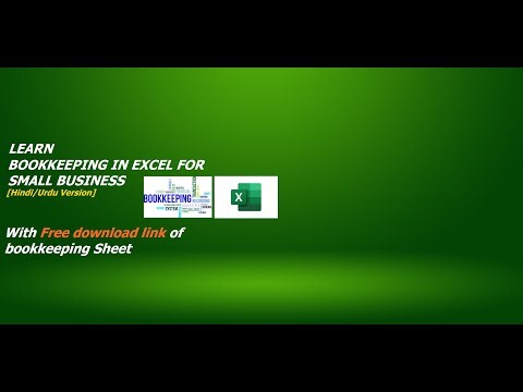 Free Bookkeeping For Small Business (Urdu/Hindi Version) | Free Bookkeeping Sheet