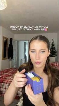 Open my John Lewis advent calendar with me 🩷 #smallcreator #beauty #adventcalendar #youtubechannel