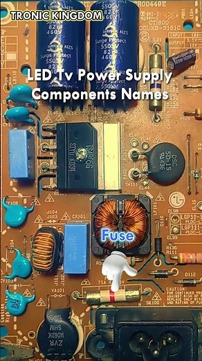 LED TV Power Supply Components Explained 😊 #electronic #ledtv #shorts