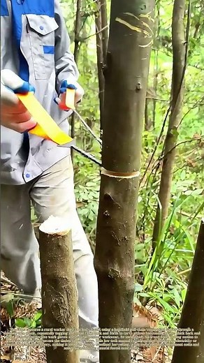 Slicing Timber Manually: How a Pull‑Chain Saw Cuts Logs Without Power Tools