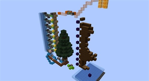 Automatic 2x2 Spruce Tree Farm (No TNT duplication) Minecraft Map