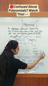 Polynomials made super easy! 📚 Watch this 1-minute concept + example 🧮🔥