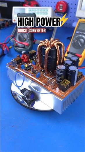 DIY DC to DC BOOST CONVERTER, from Beginning to end!💰 #shorts #power #dctodc #dcpower