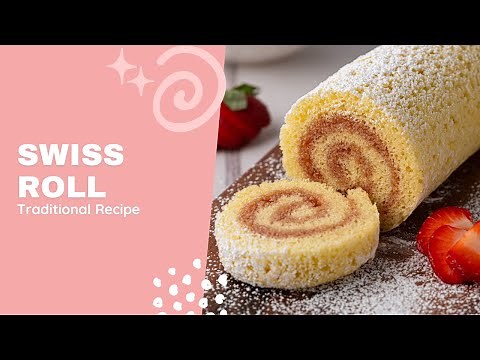 Homemade Swiss Roll Recipe | Easy Classic Sponge Cake - Baking with Granny