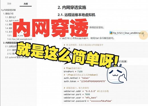 frp服务端配置详解！超级简单！