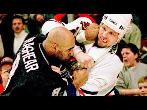Bob Probert vs. Donald Brashear Rivalry (all 9 rounds+interviews)