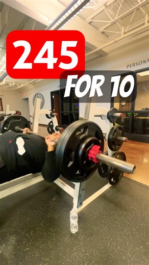Bench Pressing 245 for reps