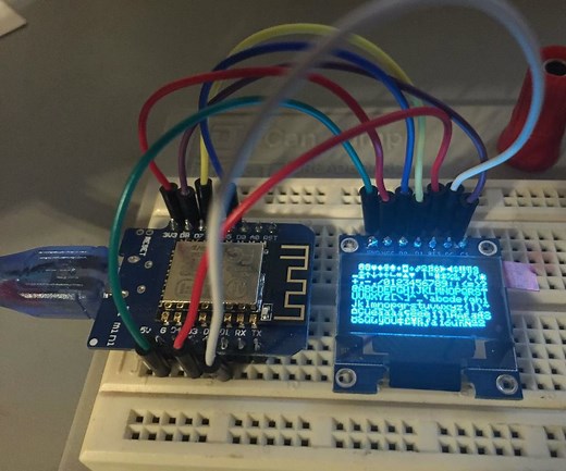Wemos D1 Mini   0.96 Inch SSD1306 OLED Display Using SPI
