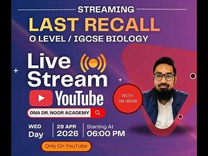 LAST RECALL - O LEVEL / IGCSE BIOLOGY THEORY PAPER