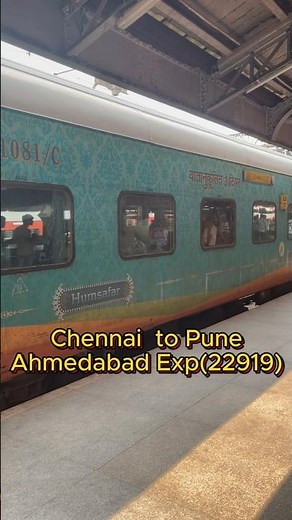 🚆 Chennai to Pune Train Journey | 22919 Ahmedabad Express AC 3-Tier Coach