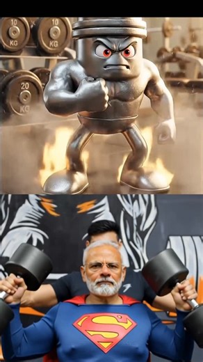 Pratik Yendhe on Instagram: "Modi ji's workout secret revealed: lifting all our hopes! #gymmotivation #dumbell #dumbellworkout #shoulderpress #narendramodiji🙏❤️"