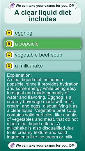 A CLEAR LIQUID DIET INCLUDES...