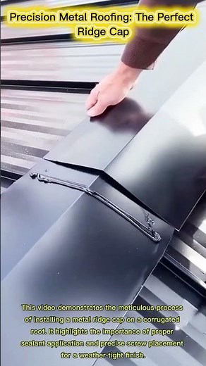 Precision Metal Roofing: The Perfect Ridge Cap