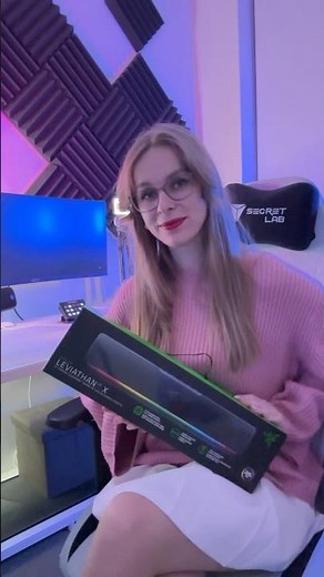 Less than 60 seconds REVIEW: Razer Leviathan V2 X #razer #soundbar #bcbuild #rgb #gifted