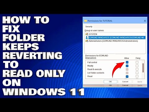 How To Fix Folder Keeps Reverting To Read-Only on Windows 11