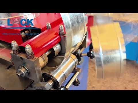 😍Round flange rolling machine#hvac #ductmachine #lockforming #roundduct #rollingmahcine