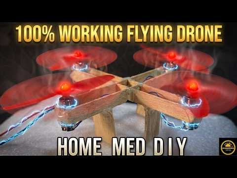 "How to Make a Drone at Home | Awesome DIY Quadcopter – It Flies! 😱✈️" #diy
