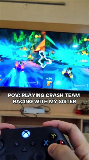 crash team racing splitscreen is so fun🔥