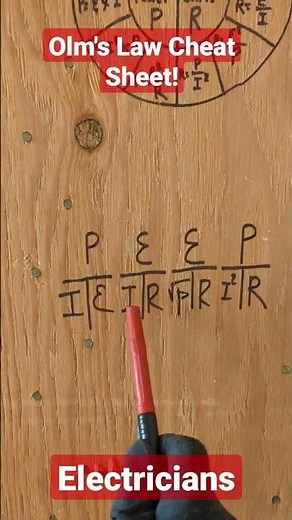 Ohm's Law Cheat Sheet - Electricians