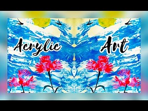 How to Paint Playful Flowers – Acrylic & Texture Technique