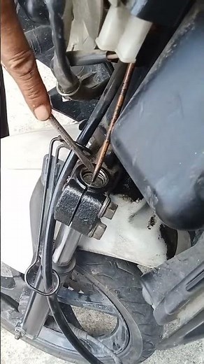 How to remove front fork lock motorbike without power tools😃😃😃