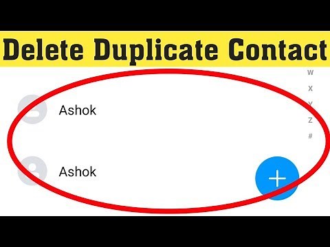 How To Remove Delete Multiple Duplicate Contacts in Android 2020