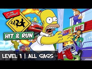 The Simpsons Hit And Run - Level 1 All Gags [Collectible Guide]
