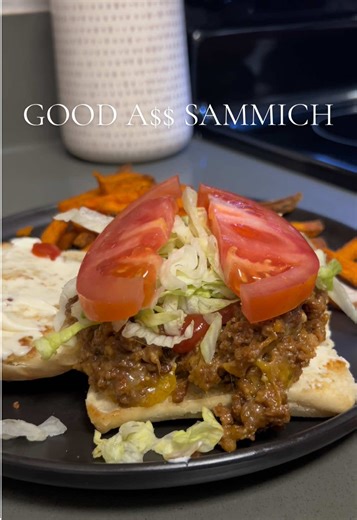 Delicious Vegan Philly Ciabatta with Sweet Potato Fries