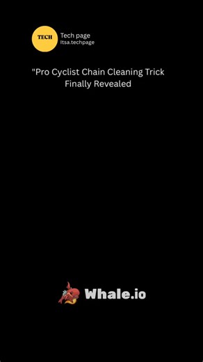 Tech page on Instagram: "The pro cyclist chain cleaning trick finally revealed is all about deep cleaning with minimal effort while protecting the drivetrain. Instead of removing the chain, professionals often use a simple degreasing method that flushes dirt out from between the links using a controlled flow of cleaner and rotation. By backpedaling the bike while applying a biodegradable degreaser and guiding the chain through a firm brush or cloth, grime is lifted quickly without spreading it a