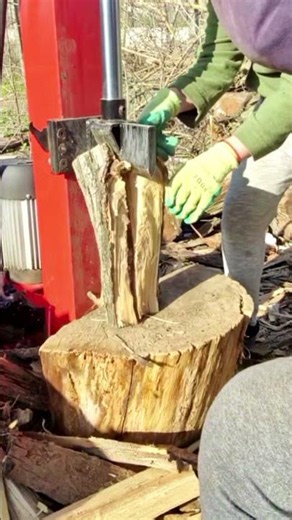 Vertical Log Splitter #logsplitter #firewood