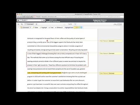 Using Crocodoc Annotation Tools in SpeedGrader