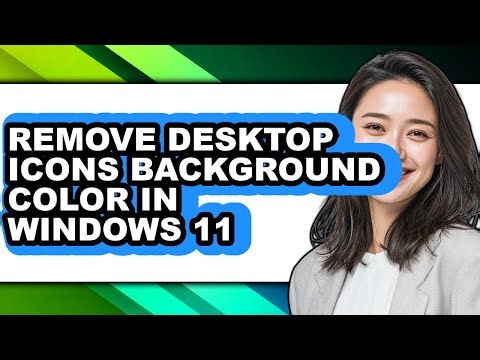 How to Remove Desktop Icons Background Color in Windows 11 (only Way)