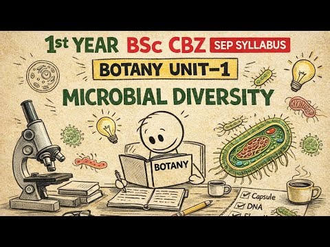 1st Year BSc CBZ Botany Unit 1 | Microbial Diversity | SEP Syllabus | 100% Exam Questions