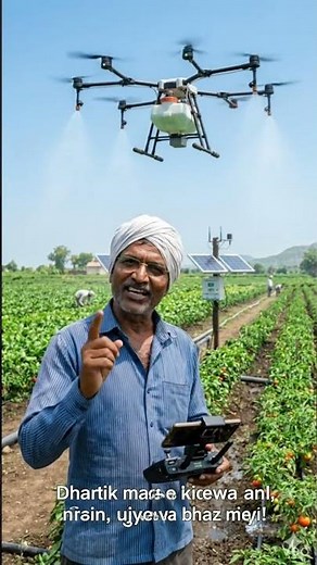 Smart Farmer Using Drone Technology in the Field 🚁🌱