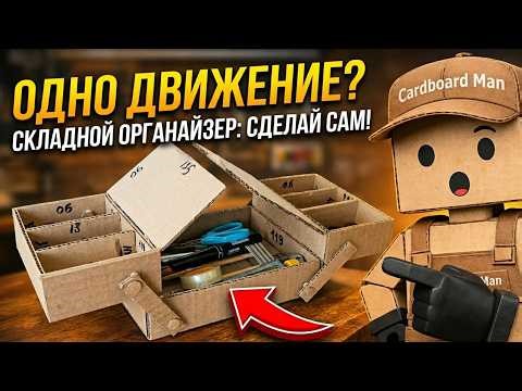 I Built a Folding Mechanism Organizer From Cardboard
