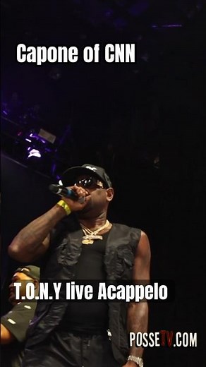 Capone of C.N.N performs T.O.N.Y Acappello Live in Brooklyn NY #caponennoreaga #caponeqb | POSSETV