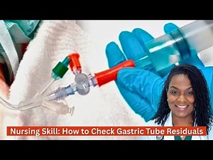 💡 How to Check the Residual on a Feeding Tube