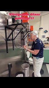 Vitrigraph glass pulling at Taylor Art Studio! The glass pulled from our Vitrigraph kilns is used to create beautiful line work in glass fusion pieces. For info on classes call Taylor Art Studio at 813-274-8364 or visit the web at www.tampaparksandrec/visual arts. #TampaParksandRec #cityoftampaartstudios #cityoftampa #vitrigraph #glassfusion #art #arteducation | Tampa Parks & Recreation