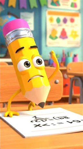 “The Pencil That Wanted a Break” #aivideo #animation #kidsstories #funny #cartoon #storytime #disney