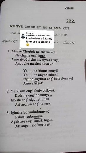 Kalenjin Hymn Song 'Atinye Chorwet Ne Chama Kot' by Modesta Chirchir