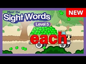 NEW! Meet the Sight Words Level 5 "each" | Preschool Prep Company