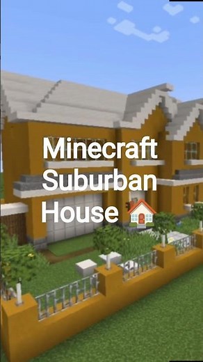 Minecraft Suburban House 🏡 #minecraft #minecraftbuilding #house #minecrafttutorial #gaming