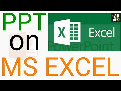 PowerPoint Presentation on MS EXCEL || PPT on MS EXCEL || Presentation on MS EXCEL || MS EXCEL ||